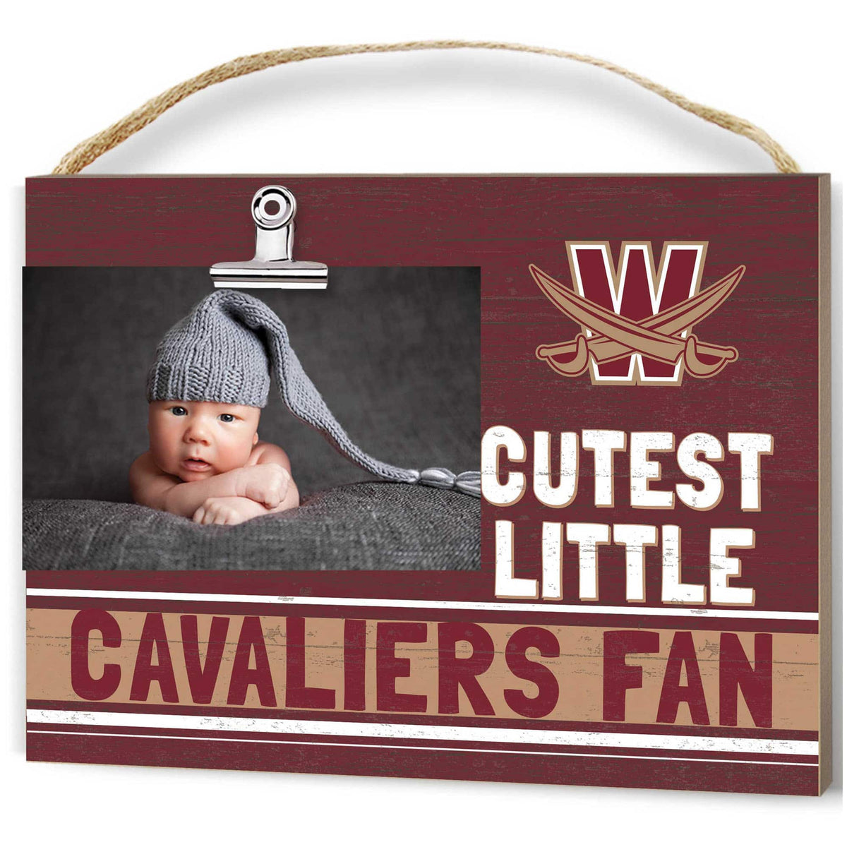 Jardine - Walsh Cavaliers 8'' x 10'' Cutest Little Team Logo Clip Photo Frame - Maroon