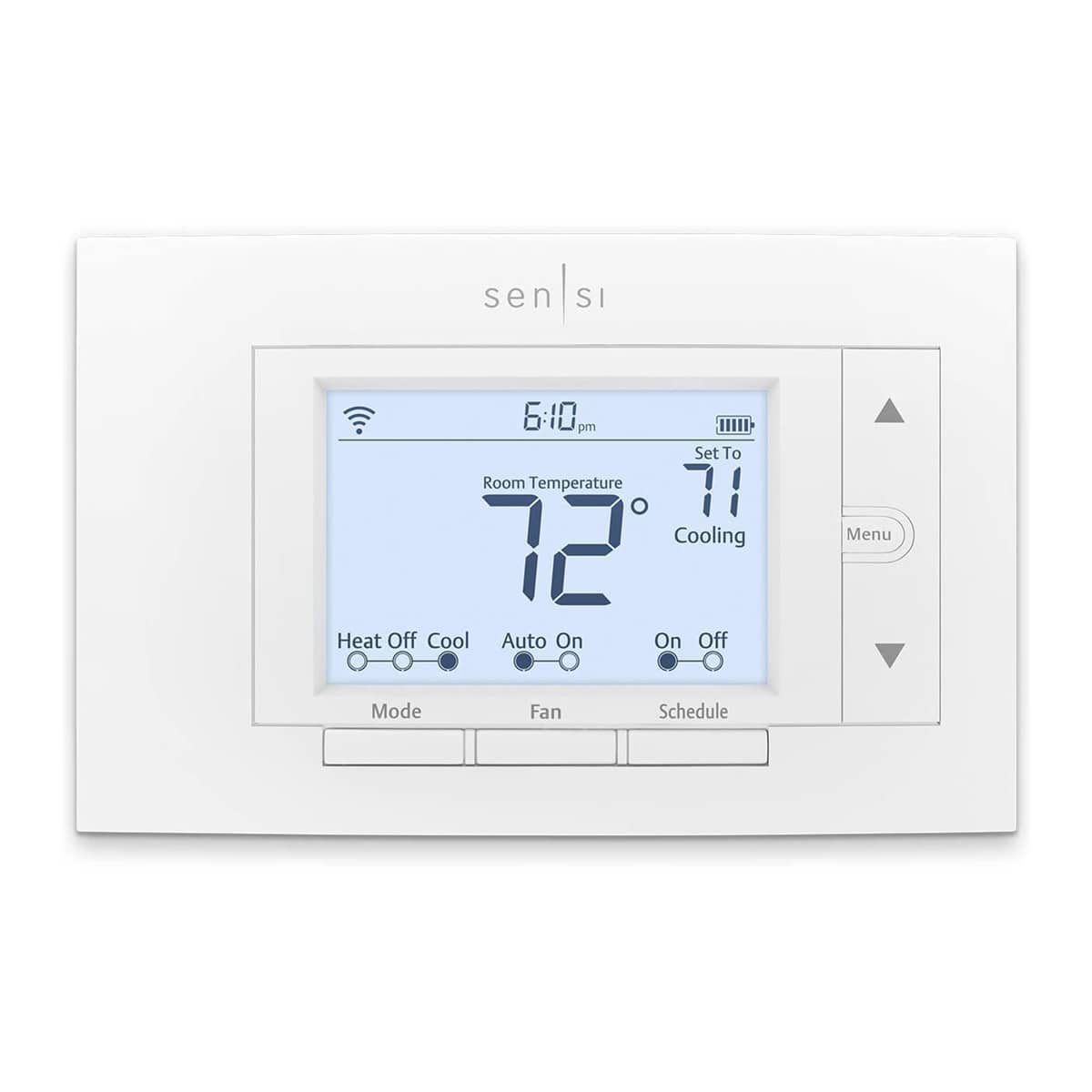 Copeland - Sensi Smart Programmable Wi-Fi Thermostat- Works with Alexa - White