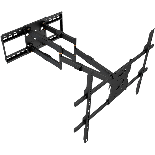 Front. Mount-It! - Heavy-Duty TV Wall Mount “The Beast” for 60–110″ (275 lb), Full-Motion with 38.6″ Extension - Black.