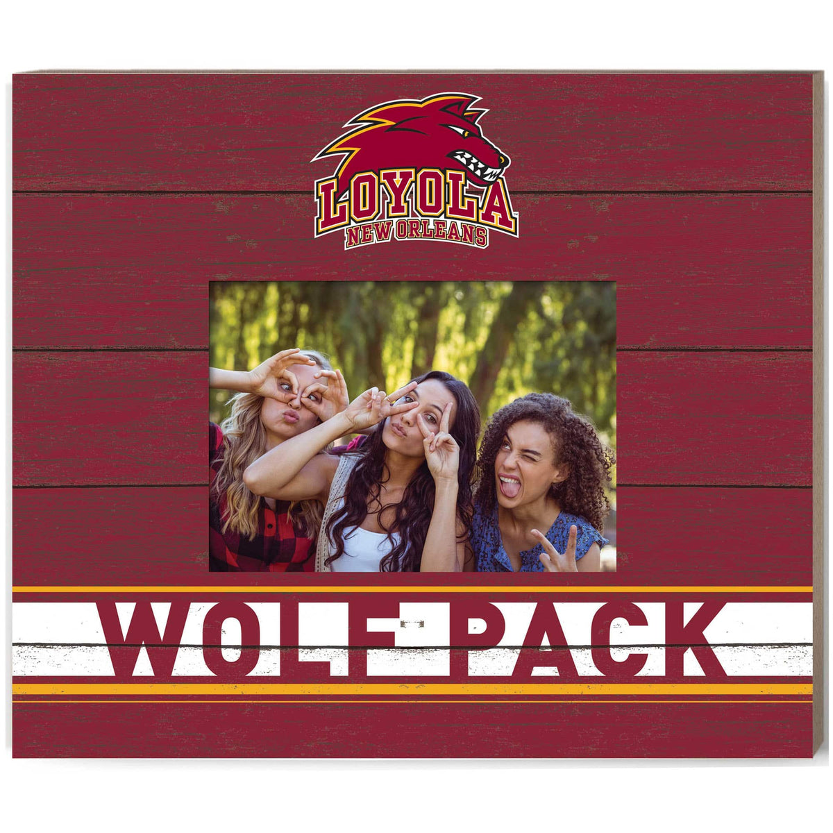 Jardine - Loyola New Orleans Wolf Pack 11'' x 13'' Team Spirit Scholastic Picture Frame - Maroon