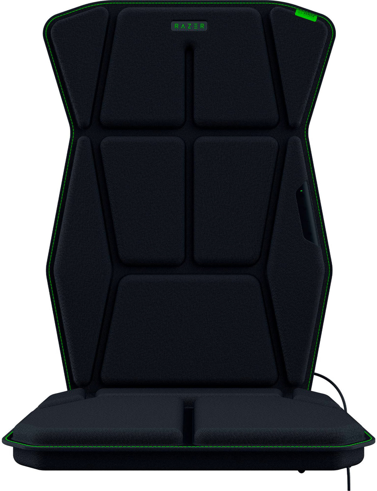 Razer - Freyja Sensa HD Haptic Gaming Chair Cushion with Nylon Upholstery - Black