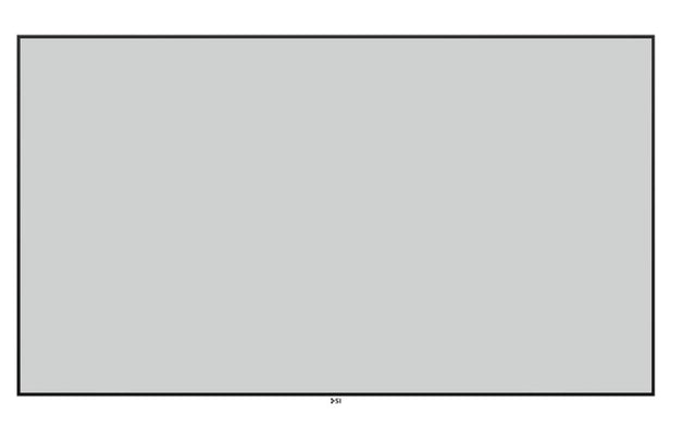 Front. Screen Innovations - Zero Edge – 16:9 – 110” – Pure Gray 0.85 Gain Projector Screen - Black/Gray.
