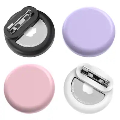 Vena - 4 Pack For Apple AirTag Holder For Kids, AirTag Kids Hidden Silicone Case Invisible Pin for Child/Elderly/Pet Collar
