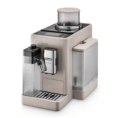 De'Longhi - Rivelia Fully Automatic Espresso Machine, Integrated Grinder, 2 Removable Bean Hoppers, Automatic Milk Frother