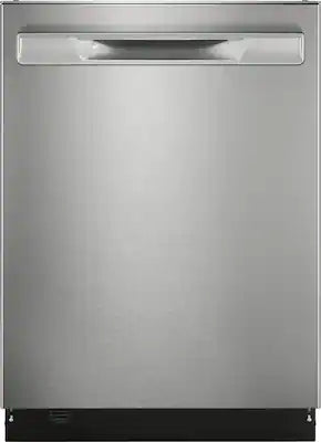 Frigidaire - Gallery 24" Top Control Stainless Steel Tub Built-In Dishwasher with CleanBoost Technology, 45 dBA