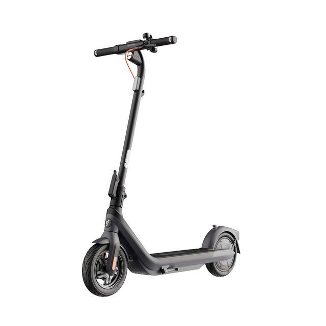Front. Segway - E2 Pro Electric Scooter - Efficient Commuter Scooter w/ 21.7 Mile Range, 18.6 MPH Speed & Apple Find My Integration - Black.