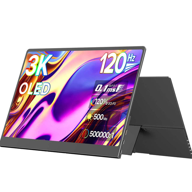 3K OLED 120 Hz  
0.1 ms  
120% DCI-P3  
500 Nits  
500000:1