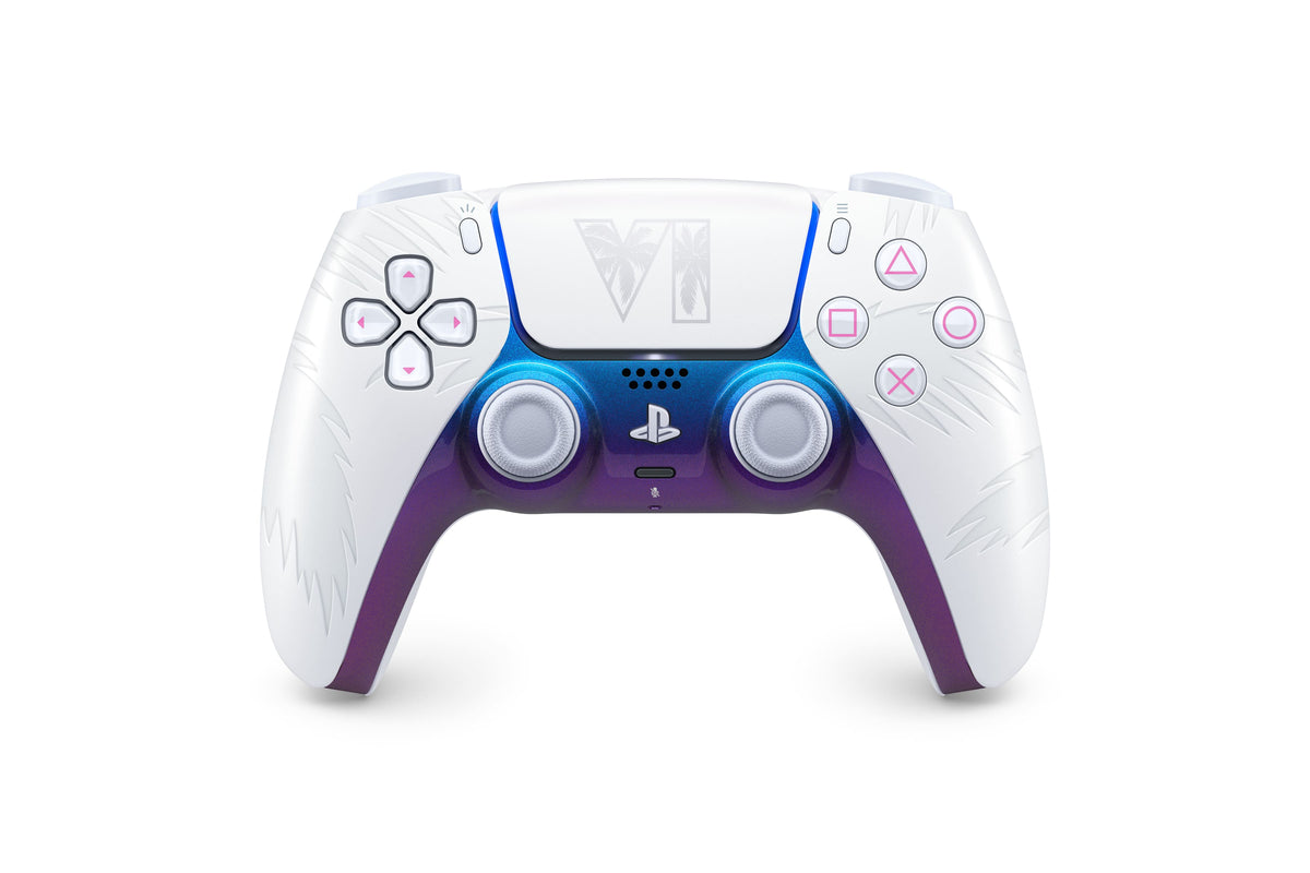 Sony Interactive Entertainment - DualSense Wireless Controller – Grand Theft Auto VI Limited Edition for PS5, PC, Mac & Mobile - White