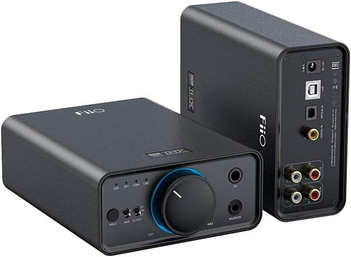 FiiO - K7 Full Balanced HiFi DAC Headphone Amplifier AK4493S*2, XMOS XU208 PCM384kHz DSD256 - Black
