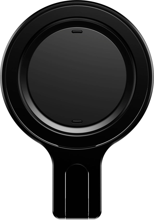 Front. OhSnap - Snap Grip Stand Magnetic Phone Grip - Portrait Stand, Ultra Thin, Universal Fits Most Cell Phones - Boring Black.