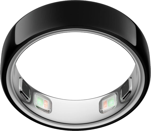 Front. Oura - Oura Ring 5 - Smart Ring - Size Before You Buy with OR5 Sizing Kit - Size 12 - Black.