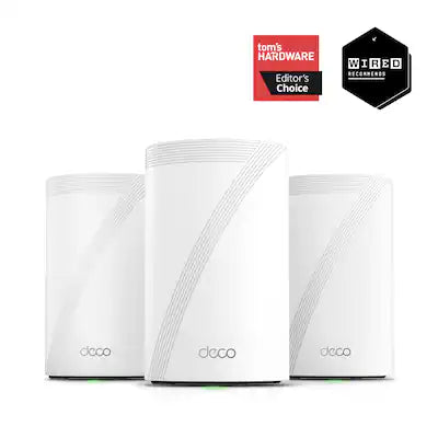 TP-Link - Deco 7 Pro BE14000 Tri-Band Wi-Fi 7 Whole Home Mesh Router System - Deco BE68 (3-pack)