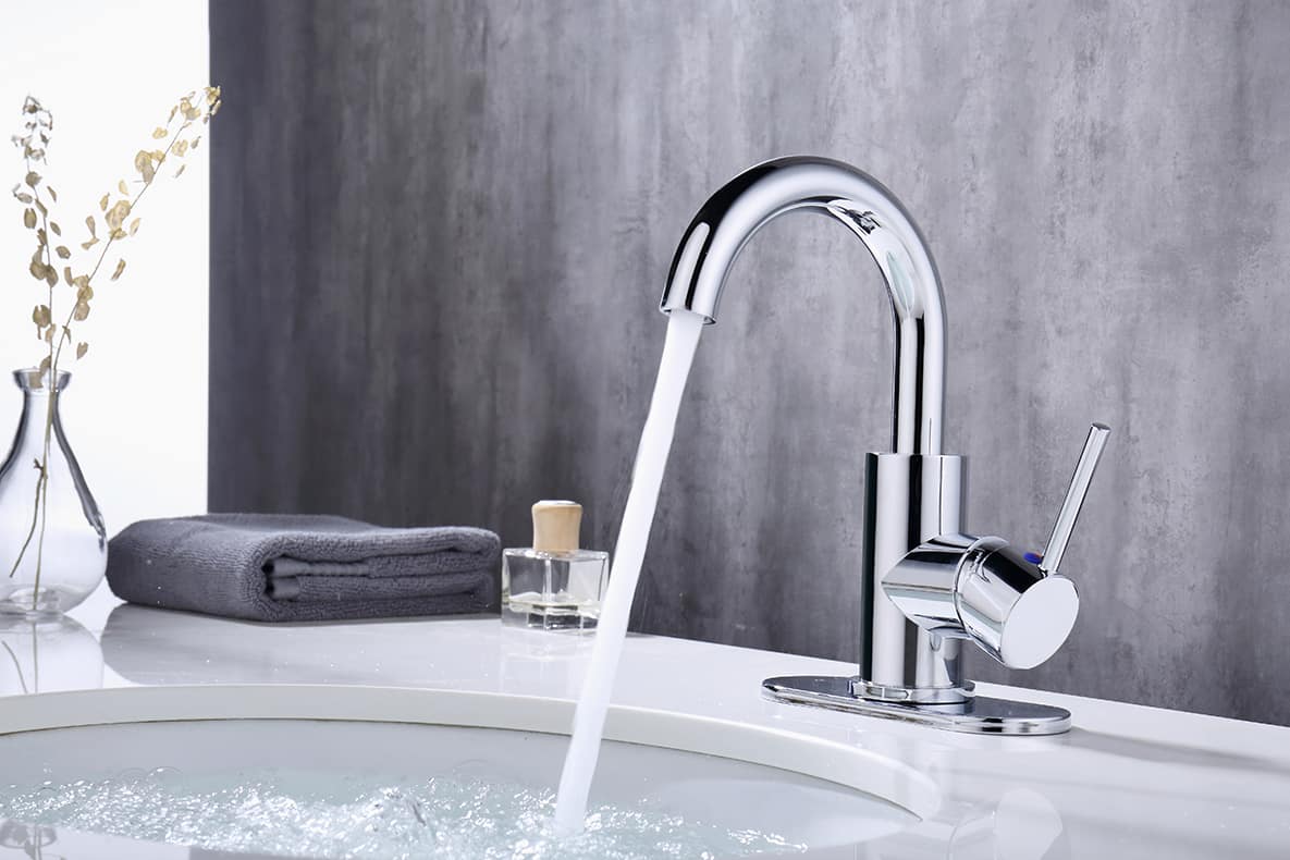 Bothwa Home - Single-Handle Bathroom Sink Faucet 360 Degree Swivel Spout Single Hole Faucet - Chrome