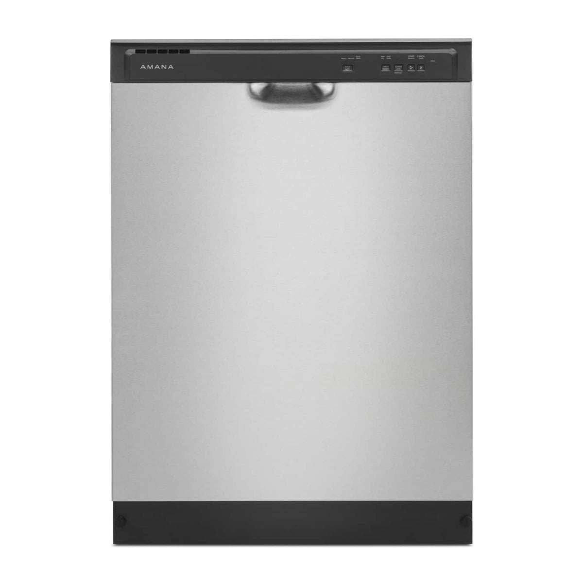 Amana - 24 inch Front Control Built-In Dishwasher with Triple Filter Wash and 59 dBA - Stainless Steel