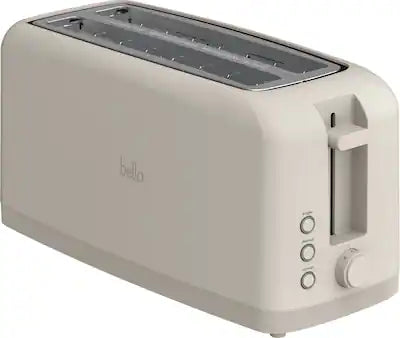 Bella - Fits-anywhere Kitchenware: 4-Slice Slim Toaster with Long Wide Slots