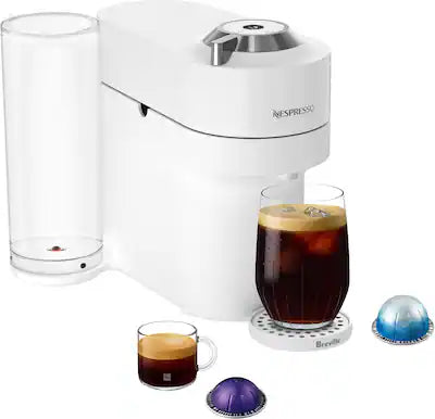 Nespresso - Vertuo Pop+ Deluxe Coffee and Espresso Maker by Breville and Chrome