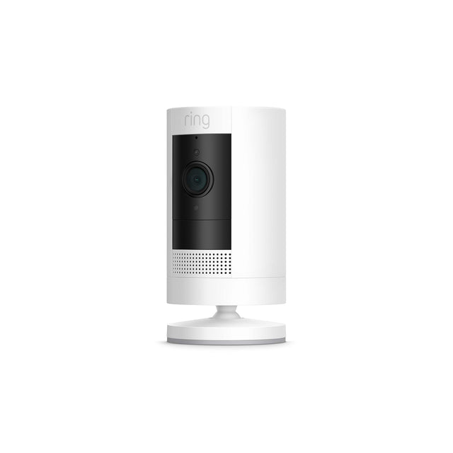 Front. Ring - Ring Ourtdoor Cam, Battery - White.