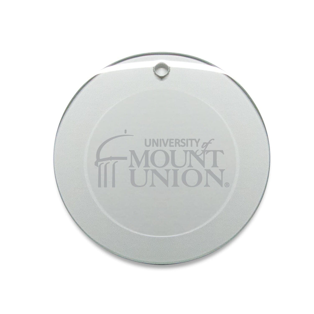 Jardine - Mount Union Purple Raiders 3'' Round Glass Ornament - Multicolor