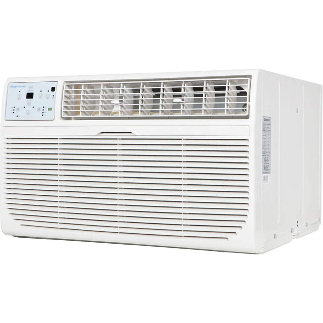 Front. Keystone - 700 Sq. Ft.  14,000 BTU 230V Through-the-Wall Air Conditioner with 10,600 BTU Supplemental Heat Capability - White.