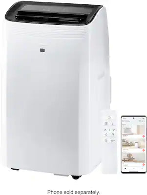 TCL - 450 Sq. Ft. 10,000 BTU 3-in-1 Smart Portable Air Conditioner