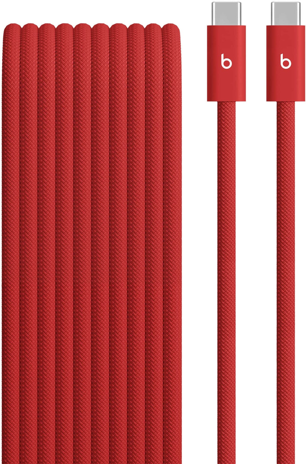 Beats - 10' 240W USB-C to USB-C Braided Cable - Rapid Red