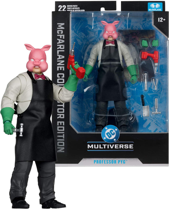 MOVING PARTS!  
22 POINTS DE ARTICULATION  
McFARLANE COLLECTOR EDITION  
PROFESSOR PYG  
DC MULTIVERSE