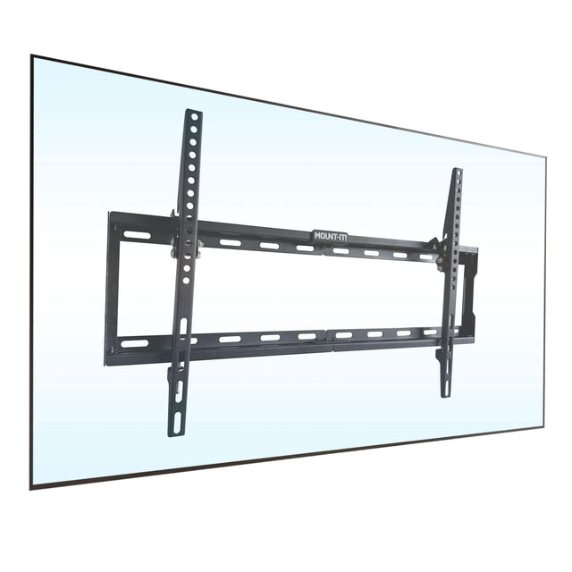 Front. Mount-It! - Low Profile Tilt TV Wall Mount – Fits 32"–65" TVs, Up to 121 lbs, Slim Design - Black.