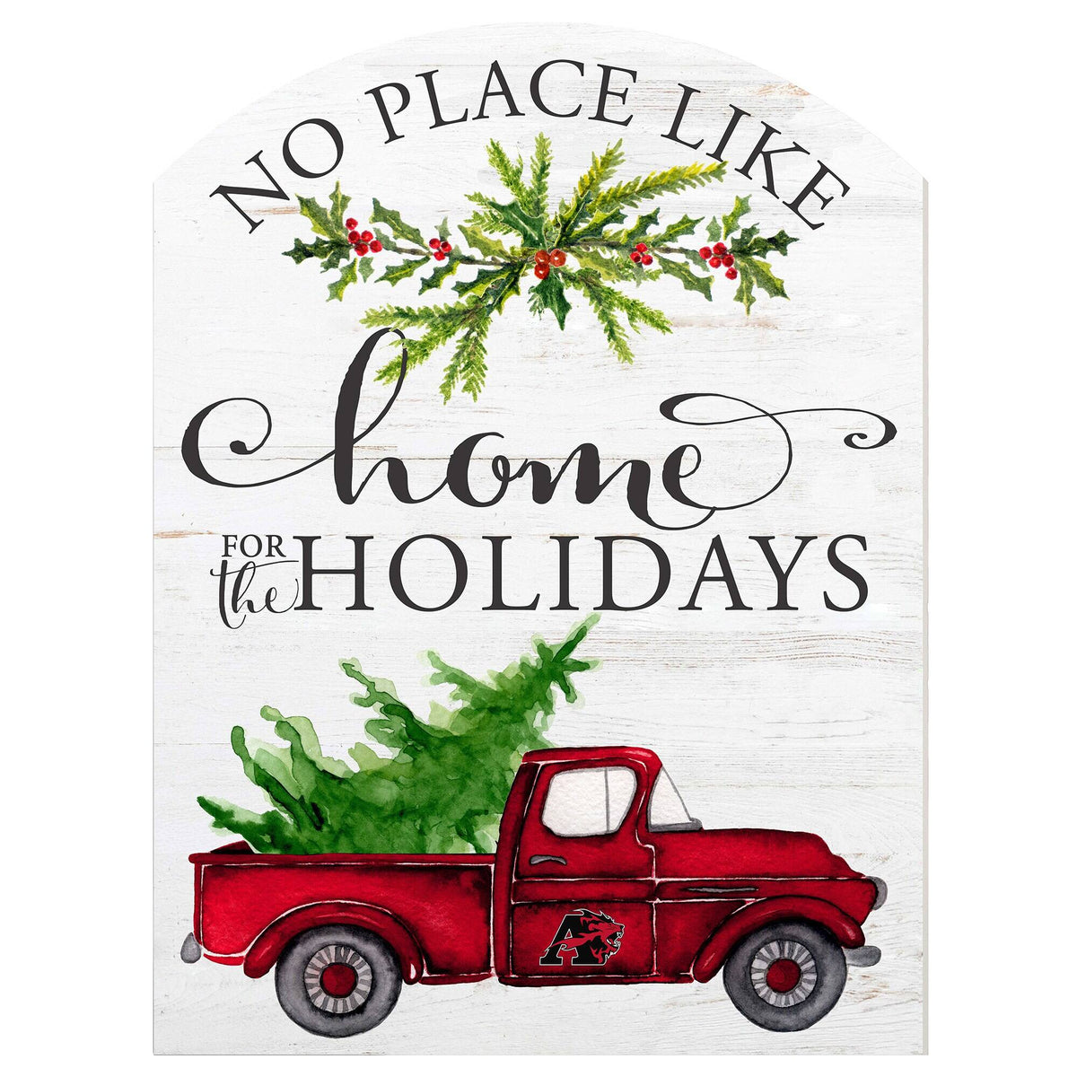 Jardine - Albright Lions 16'' x 22'' Holiday Marquee Sign - White