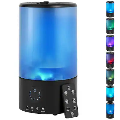 Topteng - 0.9Gal Ultra Quiet Cool Mist Humidifier for Bedroom with RGB Lights, 360° Nozzle,Auto Shut-Off, Timer for Home & Plants​
