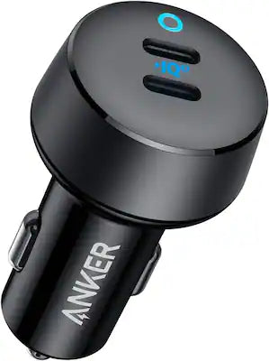 Anker - USB C Car Charger, 40W 2-Port PowerIQ 3.0 Type C Adapter, PowerDrive III Duo with Power Delivery