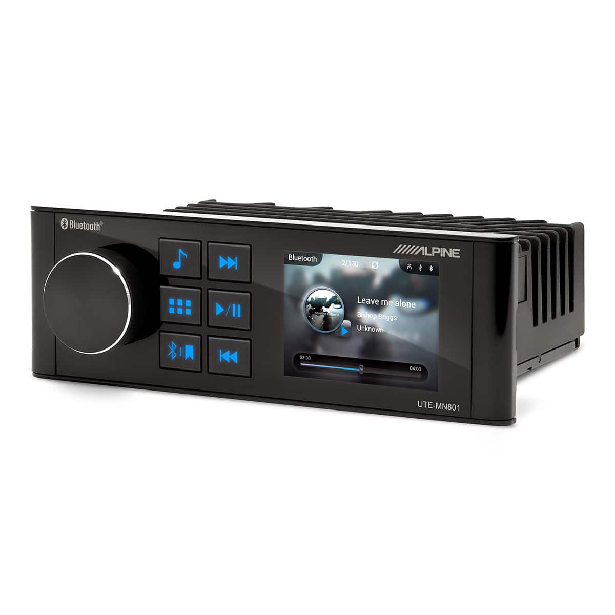 Alpine - UTE-MN801 Marine Head Unit with NMEA 2000 Compatibility - Black