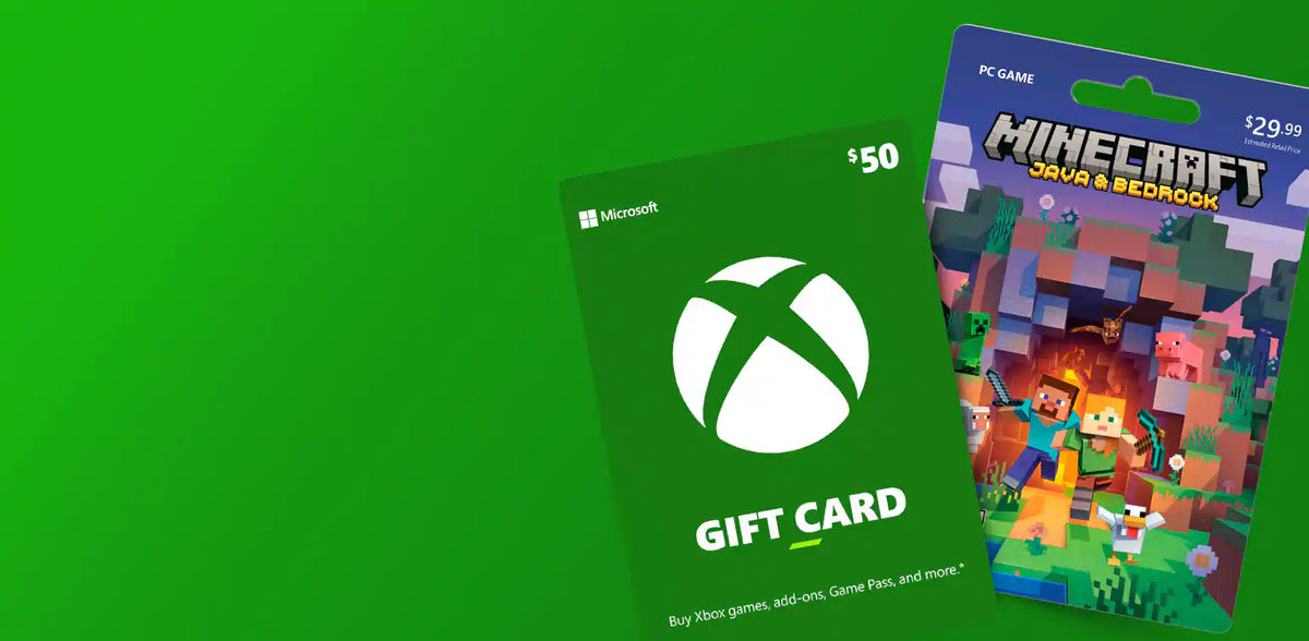 Gaming membership, video game and gift card