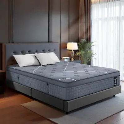 UltraSnooze - King Mattress,16 Inch Hybrid Mattress in a Box, Memory Foam Individual Pocket Springs, Medium Firm, Pressure Relief