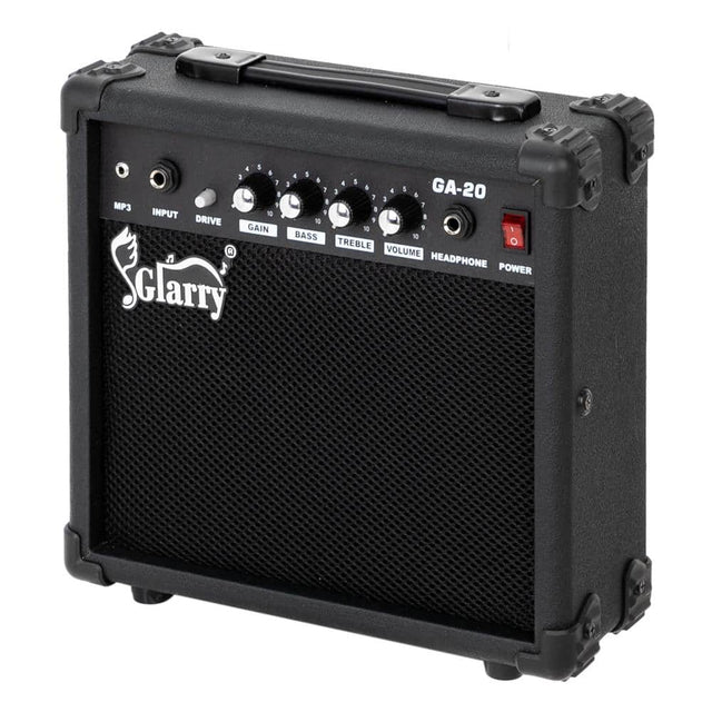 4 5 . a 7 a MP3 9 INPUT 1 DRIVE GAIN R Glarry 4 5 . I 5 1 7 & 5 GA-20 3 4 1   3 7  1 - N 9 10  BASS 10 TREBLE O VOLUME HEADPHONE POWER