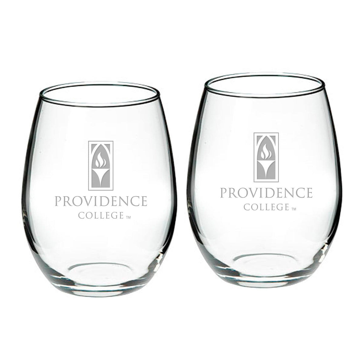 Jardine - Providence Friars Team 21oz. 2-Piece Stemless Wine Glass Set - Multicolor