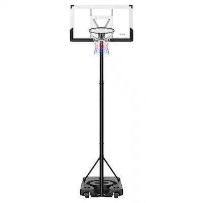 VEVOR - Portable Basketball Stand, 10 ft Height Adjustment Basketball Hoop & Goal, Portable Basketballs Hoop with Wheels