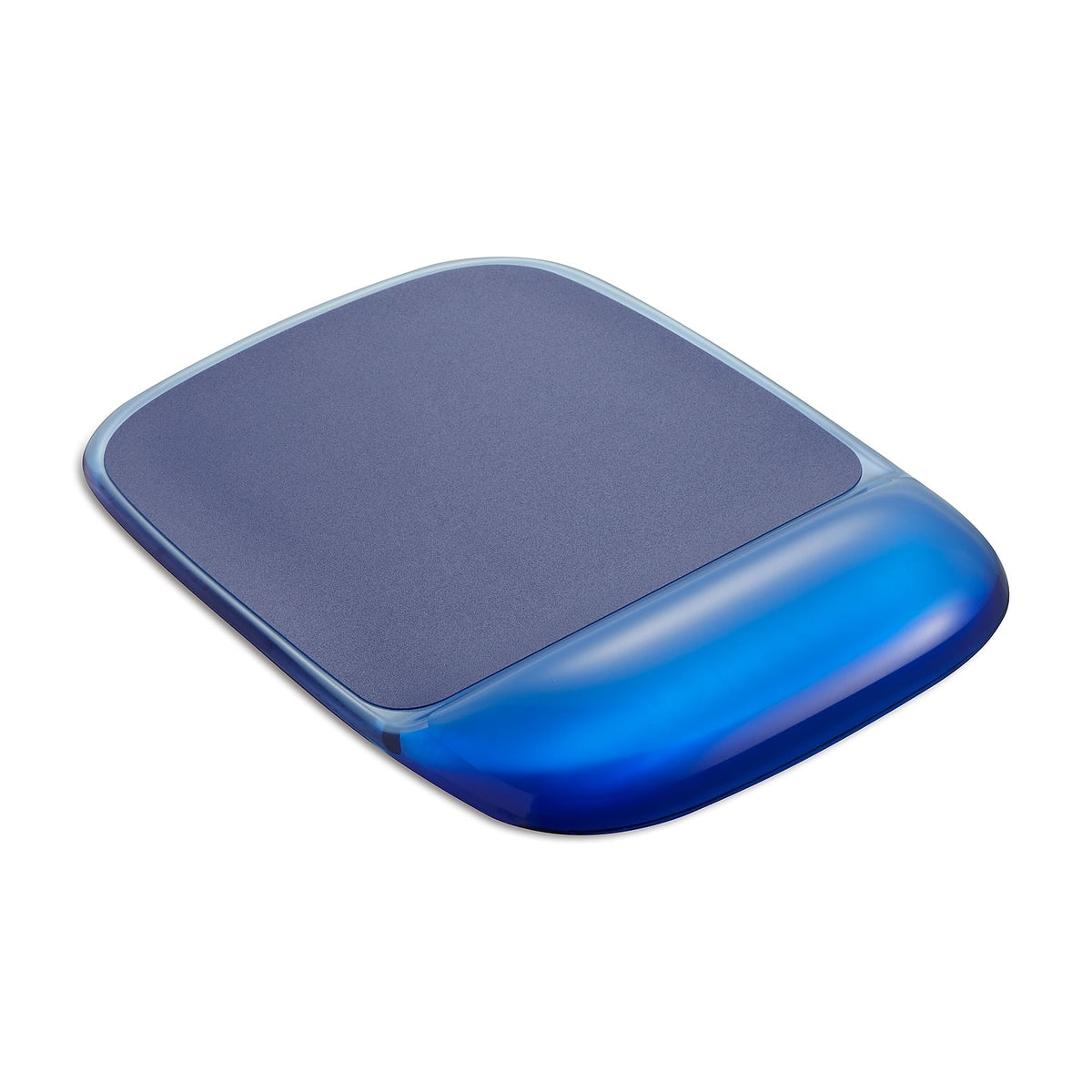 Staples TECH - Gel Non-Skid Mouse Pad/Wrist Rest Combo, Crystal (18259) - Blue