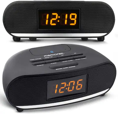 Memorex - CR160 Bluetooth Clock Radio with USB charging function