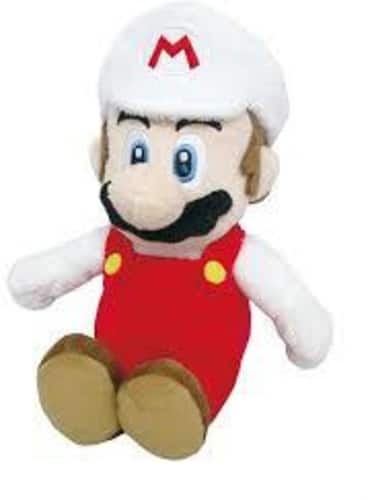 Front. Little Buddy - Nintendo - Super Mario Bros. Fire Mario 10" Plush   - COLLECTIBLES - Multicolor.