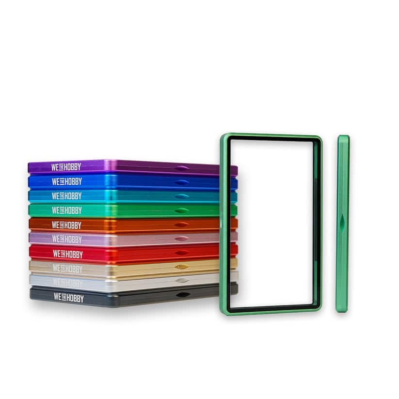 WeTheHobby Aluminum SHARKTOOTH Graded Card Case for PSA 130PT - Green - Green 