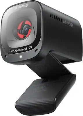 Soundcore - Anker PowerConf C200 2K Webcam for PC/Laptop/Mac, Computer Camera, Low-Light Correction, AI-Noise Canceling Mics