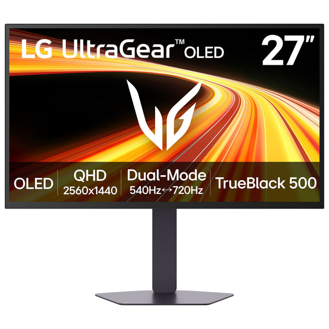 LG UltraGear™ OLED 27" VP QHD Dual-Mode OLED TrueBlack 500 2560x1440 540Hz 720Hz