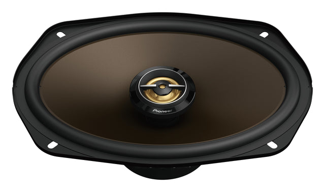 Front. Pioneer - 6" x 9" 2-way Car Speakers Aramid Fiber-reinforced IMPP cone (Pair) - Black.