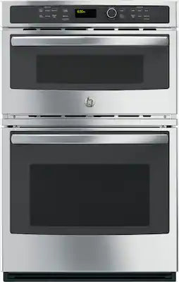 GE - 27" Single Electric Wall Oven with Built-In Microwave