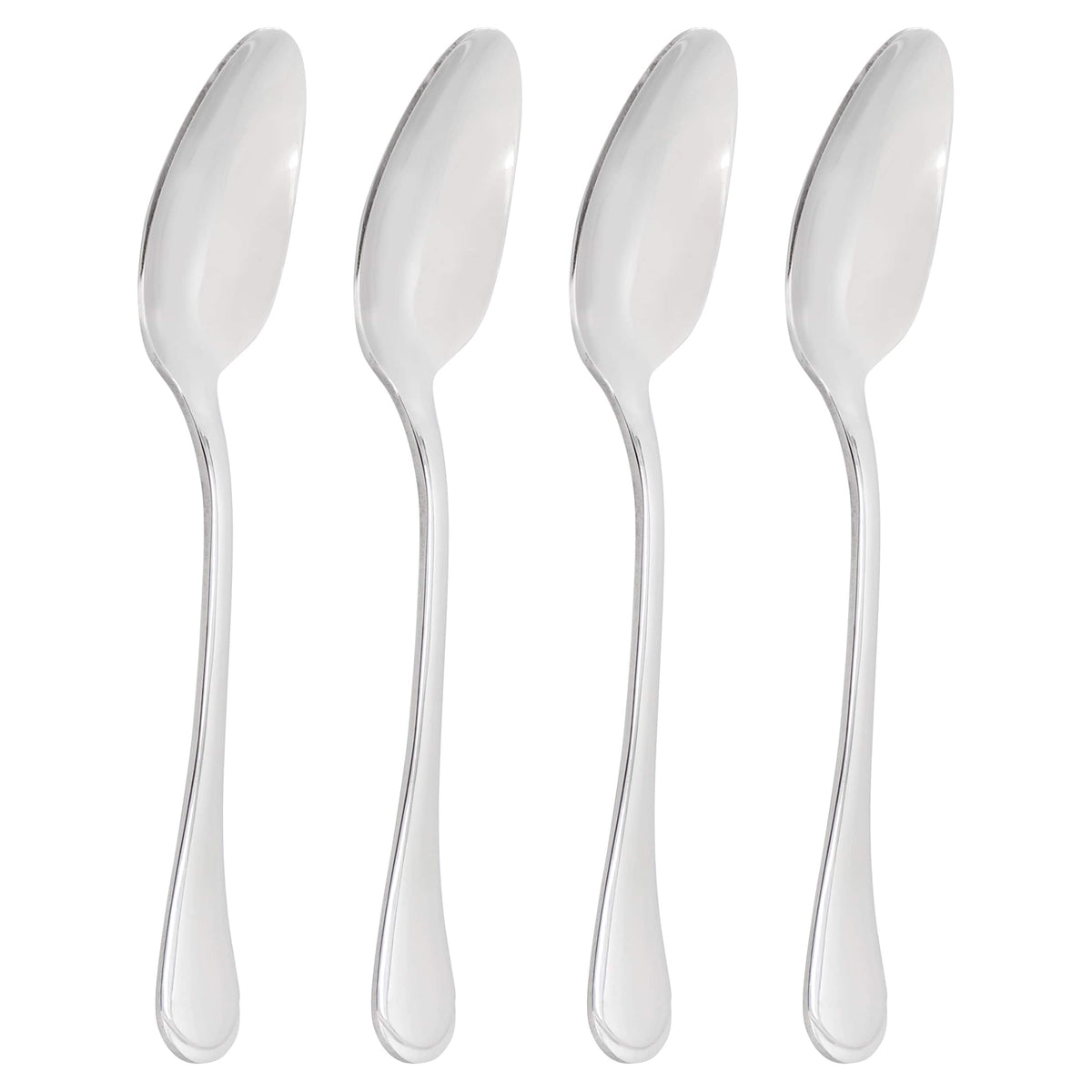 Gibson - Home Manchester 4 Piece Stainless Steel Teaspoon Set - Silver