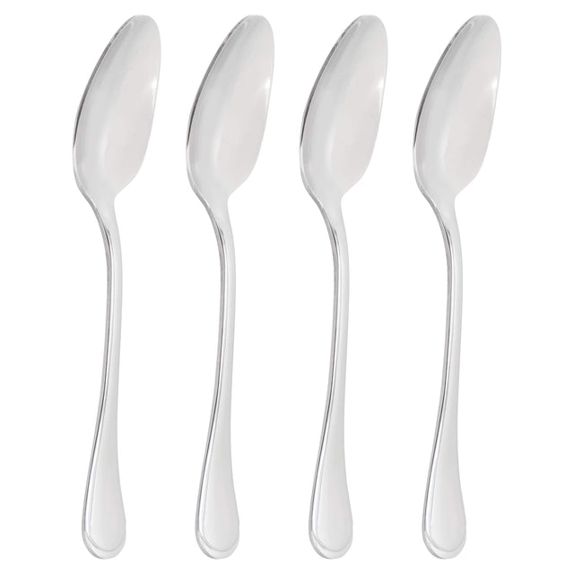 Front. Gibson - Gibson Home Manchester 4 Piece Stainless Steel Teaspoon Set - Silver.