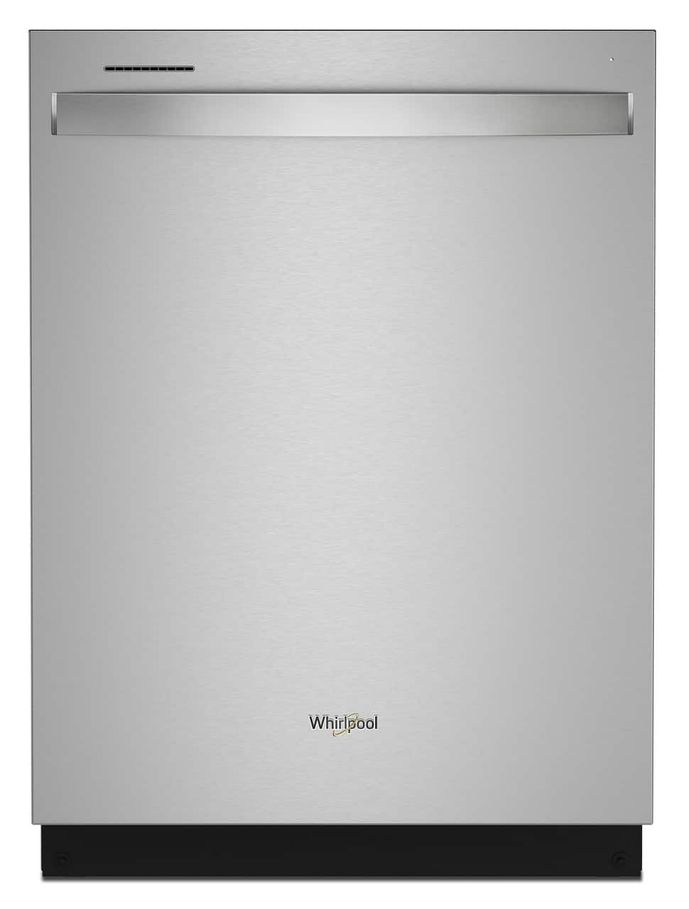 Whirlpool - 24” Dishwasher with AI Intelligent Wash and 47 dBA - Stainless Steel