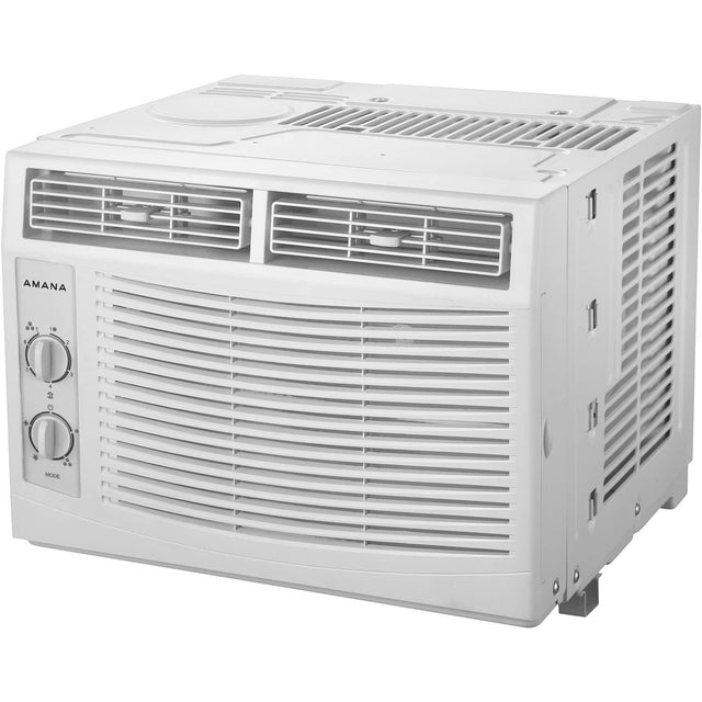 Amana air conditioner with a white exterior.