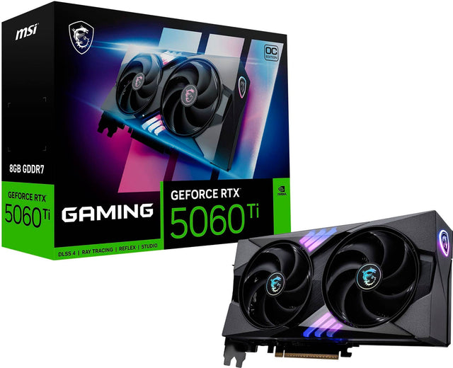 MSI OC EDITION 8GB GDDR7 GEFORCE RTX 5060 Ti GAMING 5060Ti REFLEX STUDIO RAY TRACING | DLSS 4 |