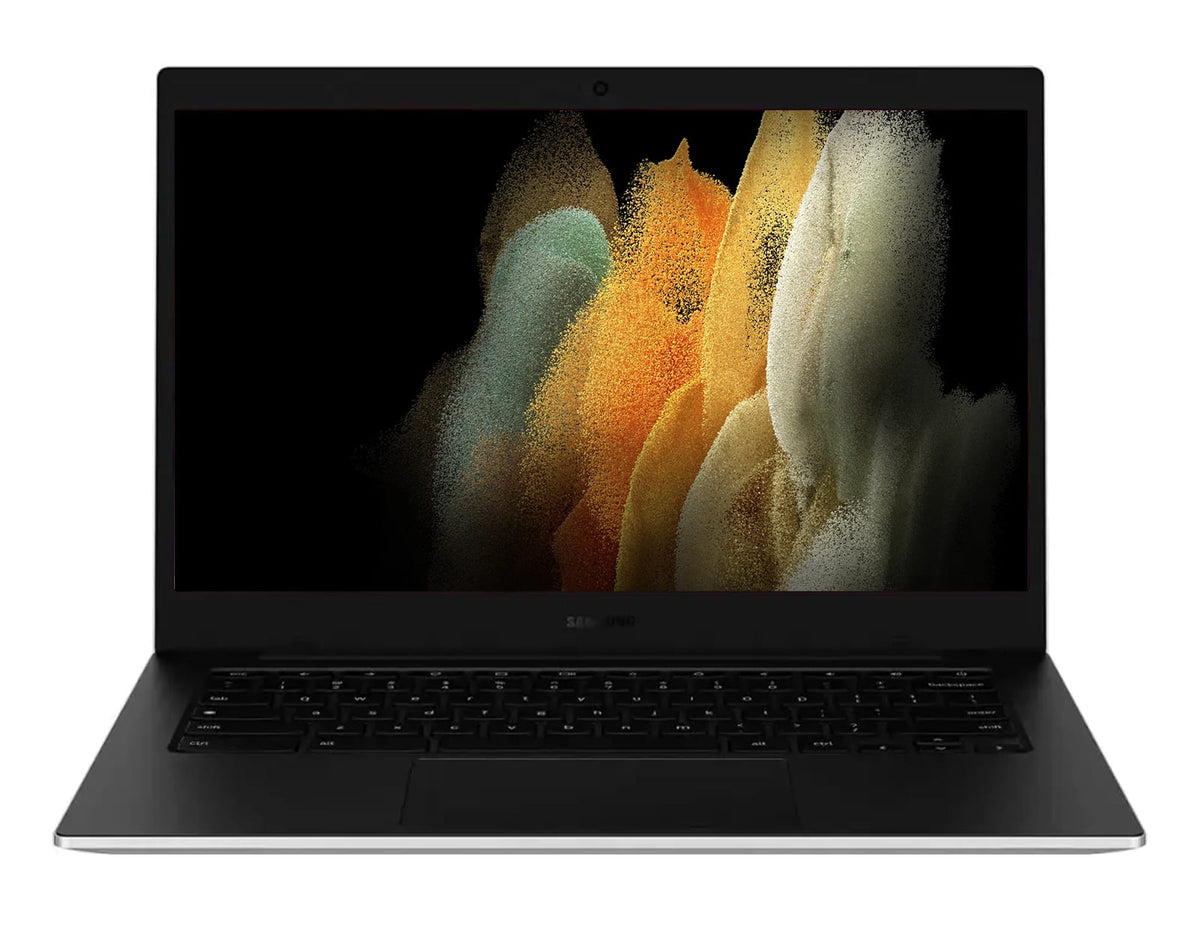Samsung - Galaxy Chromebook Go 14" HD LED Laptop - Intel Celeron N4500 - 4GB RAM - 64GB eMMC+256GB SD Card - Silver